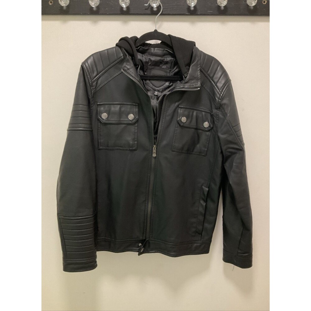 Urban Republic Faux Leather Jacket With Metal Accents Size S